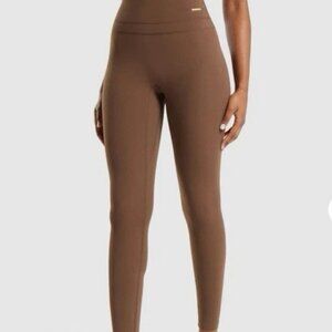Whitney Simmons x Gymshark Brown Leggings XS “It’s a Beautiful Day to be alive”
